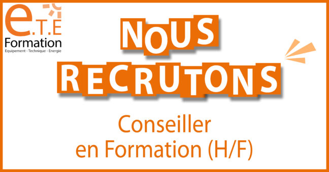 [Offre d’emploi] Conseiller en Formation H/F