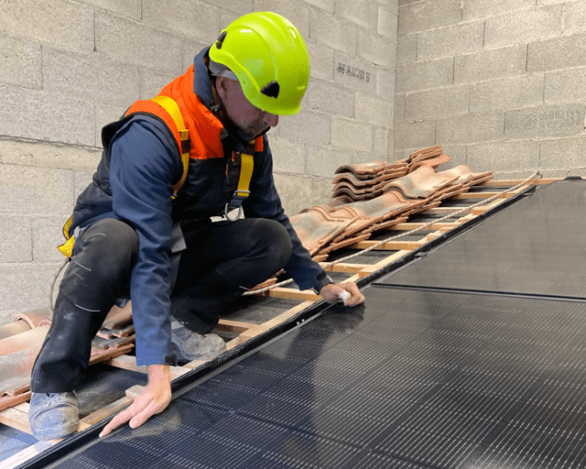 pose de panneaux photovoltaïques