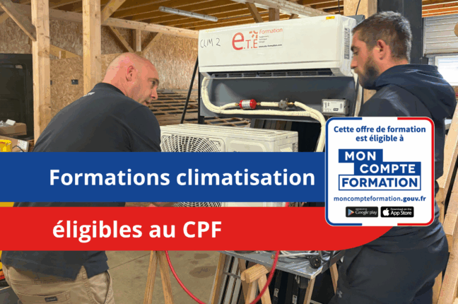Formation climatisation avec CPF : Devenez technicien grâce à nos formations sur-mesure