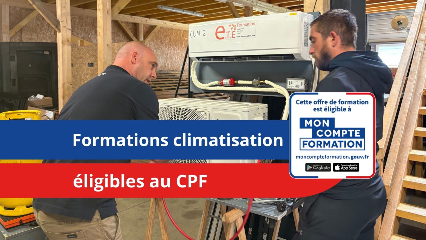 formations climatisation éligibles au cpf