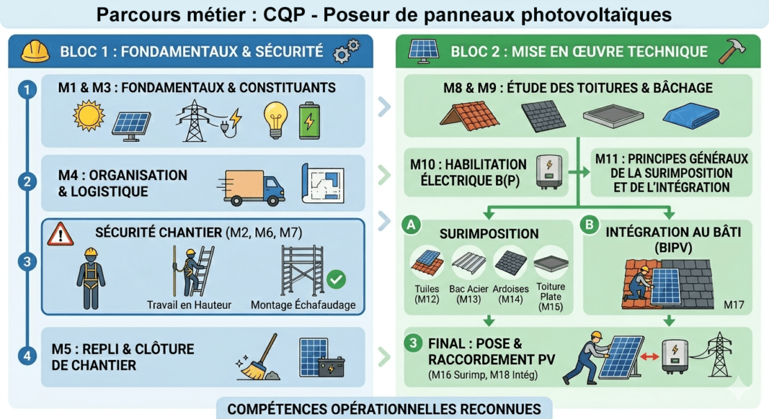 programme cqp poseur de panneaux photovoltaïques